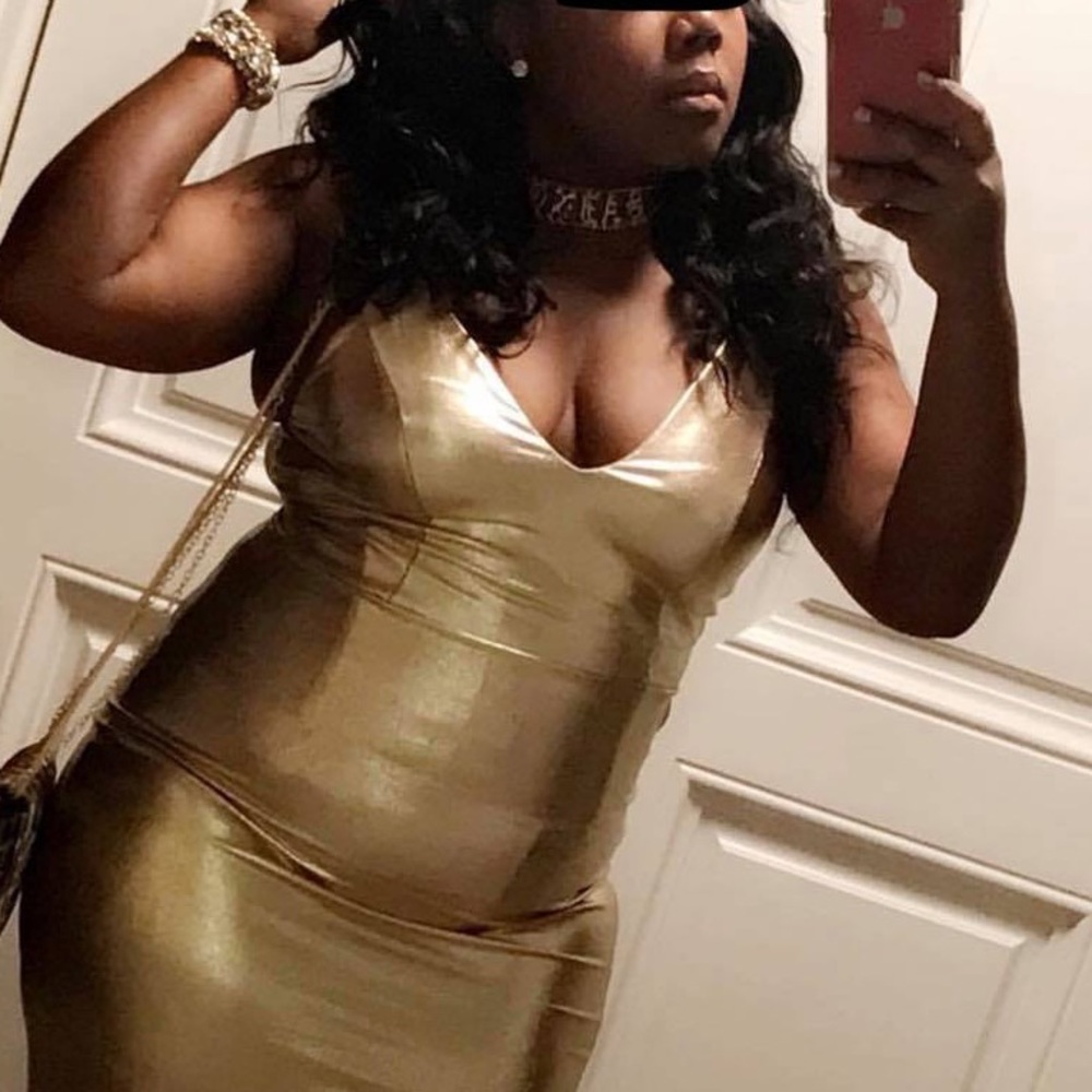 Gold dress